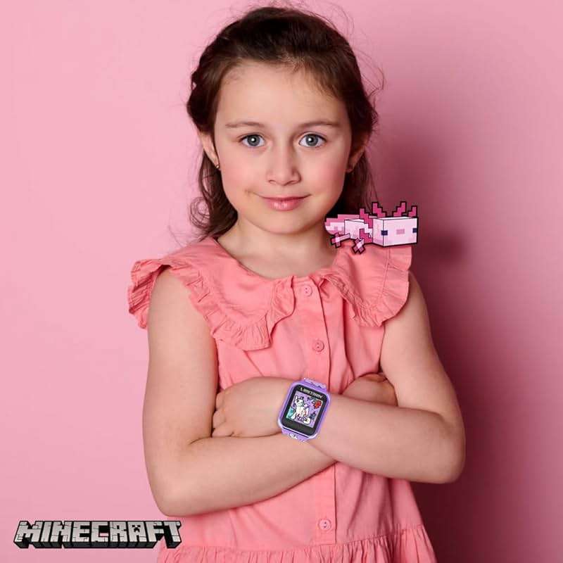 Minecraft Kids Smartwatch with 10 Watch Faces, Selfie and Video Camera, Step Counter, Voice Recorder, Fun Games, Timer, Stopwatch, Alarm, Calculator, and Wallpapers – Fits Wrists 5.5"-8.0" - Image 6