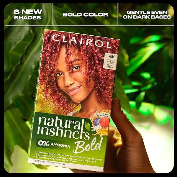 Clairol Natural Instincts Bold Permanent Hair Dye, F66 Dragon Fuchsia Hair Color | Ammonia-Free with Argan Oil | Gentle, Bold Glossy Color for Up to 8 Weeks, Even on Dark Bases | Pack of 1 - Image 10