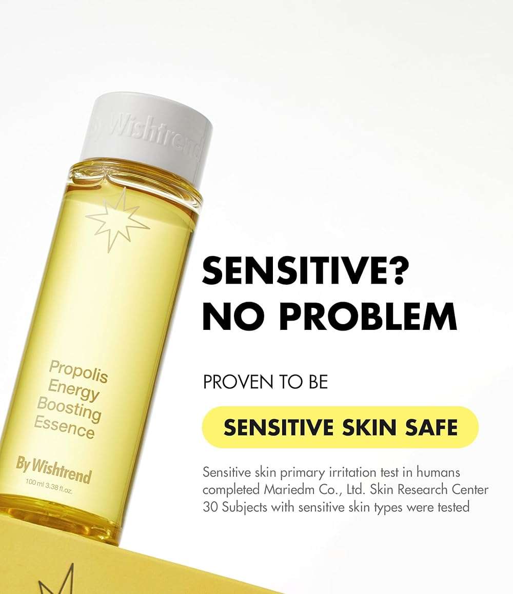 [BY WISHTREND] Propolis Energy Boosting Essence – First Treatment Essence with Propolis & Vitamin C, 1st Step Hydrating Toner Booster for Glowing Skin, 100ml (New Package) - Image 5