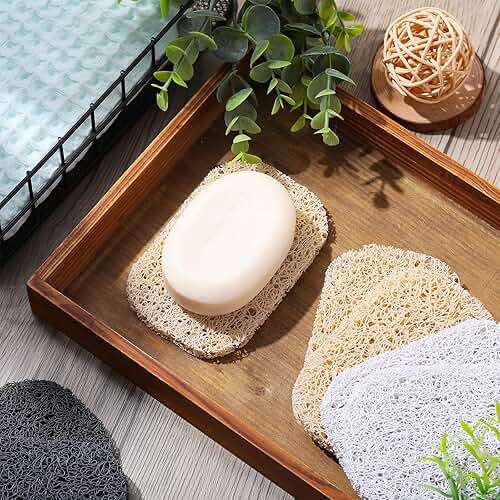 30 Pcs Soap Saver Pads Bar Soap Savers Draining Lift Pad Dish Holder Bar Accessories Draining Mat for Shower Kitchen Bathroom Cleaning Supplies(Gray, Beige, Cream White) - Image 7