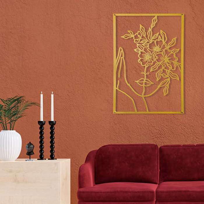 AGIOTA 3 Pcs Gold Wall Decor Above Bed Minimalist for Living Room Metal Line Art - Female Body, Gold Room Decor for Bedroom Modern Wall Art for Indoor 15inch - Image 2