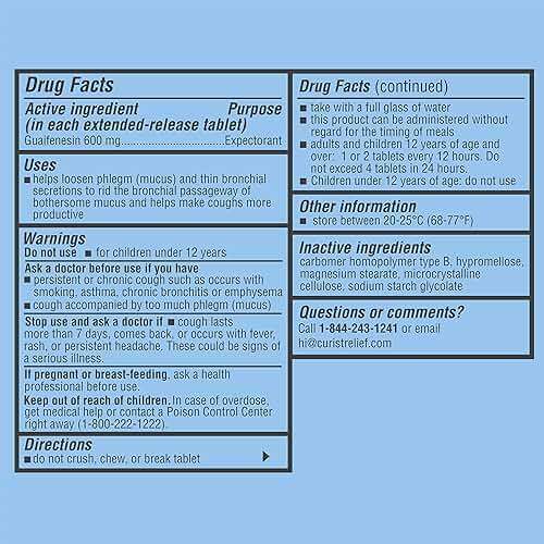 Curist Guaifenesin 600 mg Extended Release Tablets (300 Dye-Free Tablets) - Expectorant Mucus Relief, Generic Guaifenesin 600 mg, (Bulk Pack) - Image 7