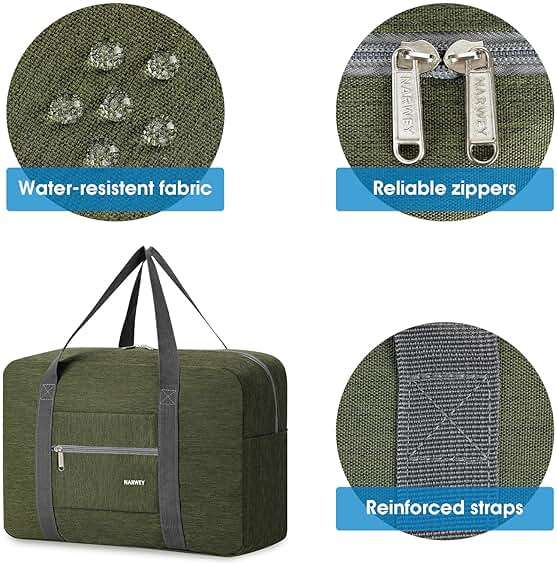 For Spirit Airlines Personal Item Bag Foldable Travel Duffel Bag Tote Carry on Luggage Duffle Overnight for Women and Men - Image 5