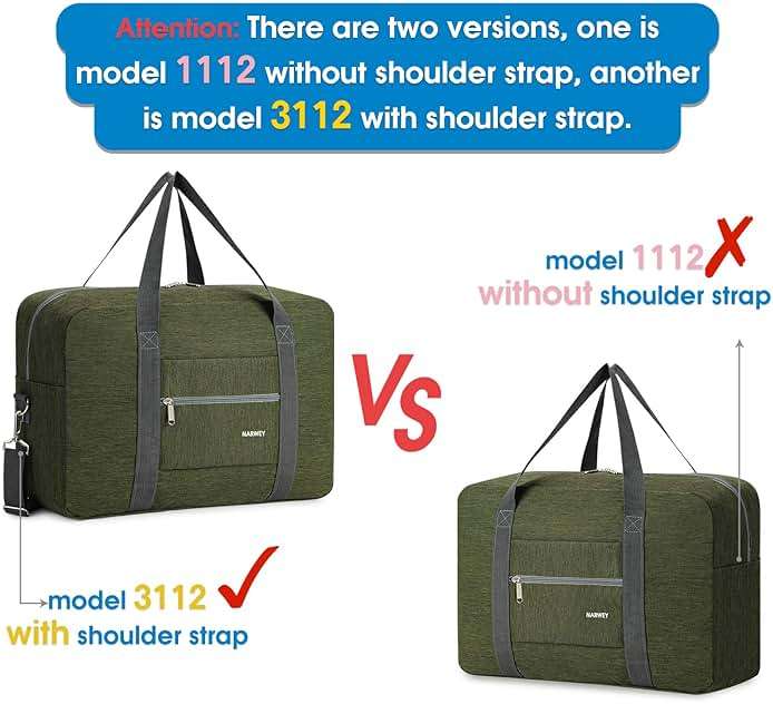 For Spirit Airlines Personal Item Bag Foldable Travel Duffel Bag Tote Carry on Luggage Duffle Overnight for Women and Men - Image 6