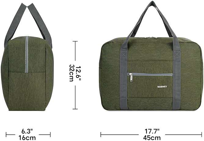 For Spirit Airlines Personal Item Bag Foldable Travel Duffel Bag Tote Carry on Luggage Duffle Overnight for Women and Men - Image 7