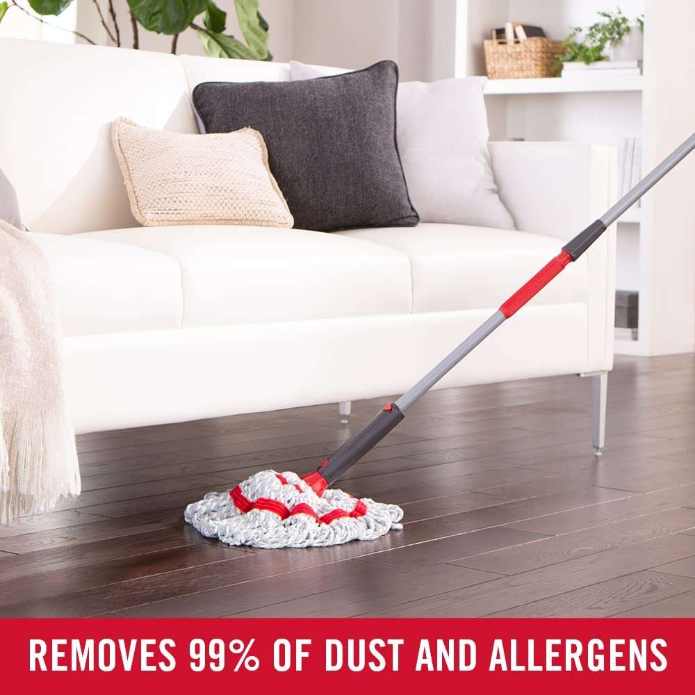 Rubbermaid Microfiber Twist Mop Kit with 2 Refills Kit Machine Washable Built-in Wringer Lightweight Safe for All Floor Types Deep Cleaning for Home/Bathroom/Garage/Office - Image 10