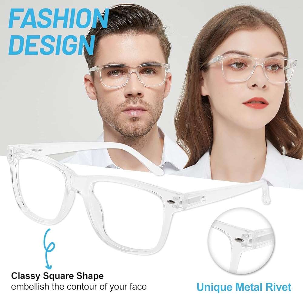 WEMOOTANTS 4 Pack Reading Glasses with Spring Hinges, Rectangle Readers for Women Men 1.0 1.25 1.5 1.75 2.0 to 4.0 - Image 2