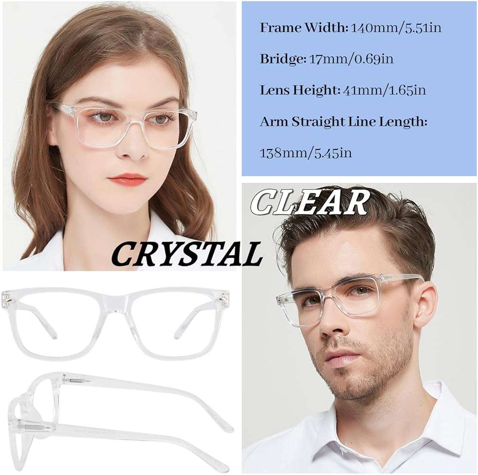 WEMOOTANTS 4 Pack Reading Glasses with Spring Hinges, Rectangle Readers for Women Men 1.0 1.25 1.5 1.75 2.0 to 4.0 - Image 6