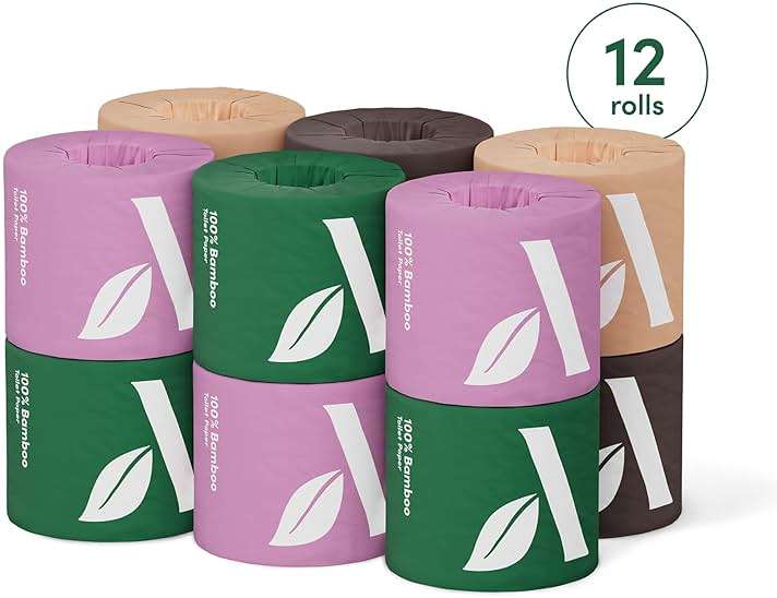 Amazon Aware 3-ply Bamboo Toilet Paper, Unscented, 12 Rolls, 350 Sheets per roll, Total 4200 Sheets, Plastic-Free - Image 7