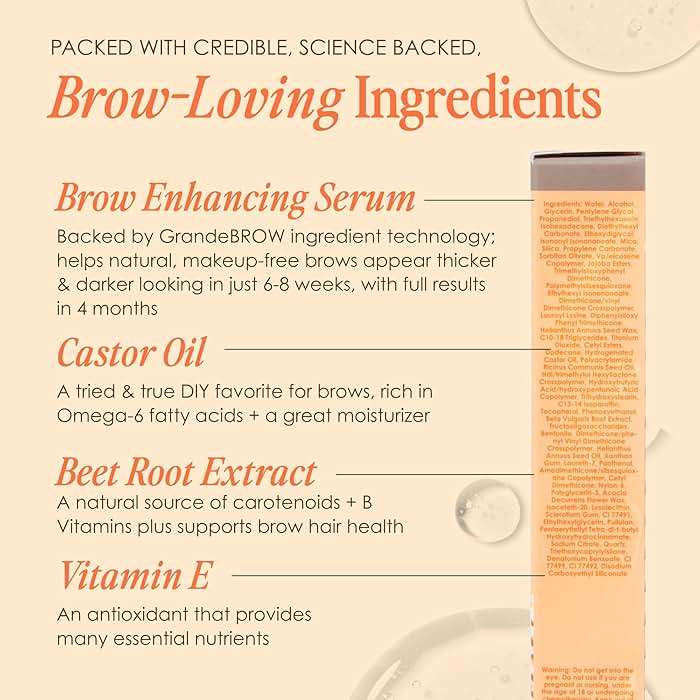 Grande Cosmetics GrandeBROW 2-in-1 Tinted Brow Gel + Brow Enhancing Serum for Thicker & Darker-Looking Eyebrows, Shape & Fill Brows, Long Wear, with Castor Oil & Mini Fibers - Image 7
