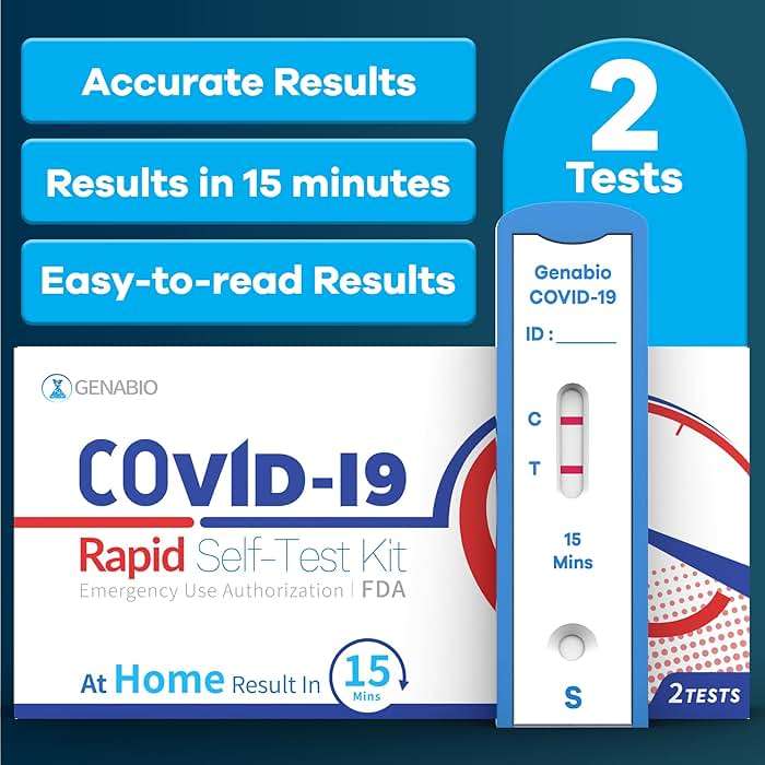 Genabio COVID-19 Antigen Rapid Self-Test Kit (2 Pack) – FDA EUA Authorized | 15-Minute At-Home Results | OTC Nasal Swab – Ages 2+ (1 Pack, 2 Tests) - Image 4