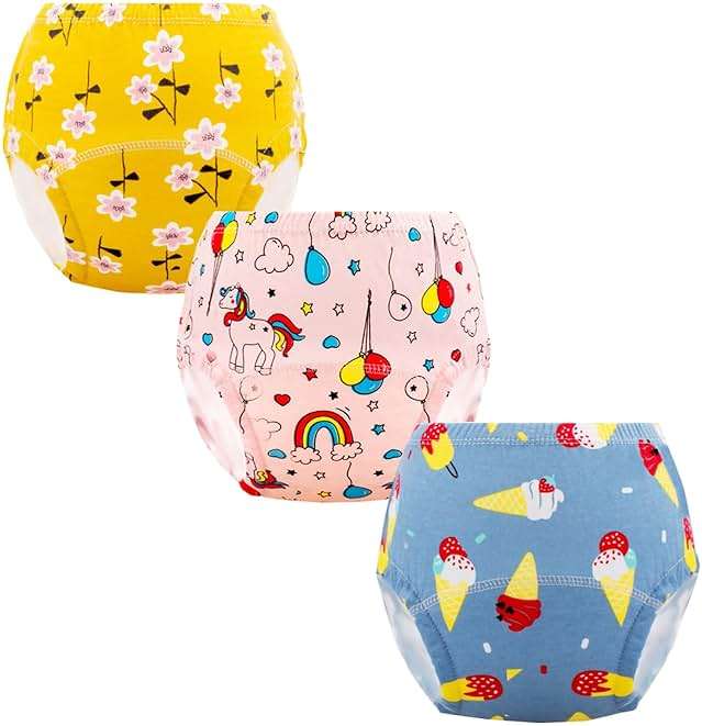 Cogindss Xmrlvn Baby Potty Training Underwear, Cotton Toddler Training Pants for Boys and Girls 3-4 T, 10 Pack, M, Yellow - Image 2
