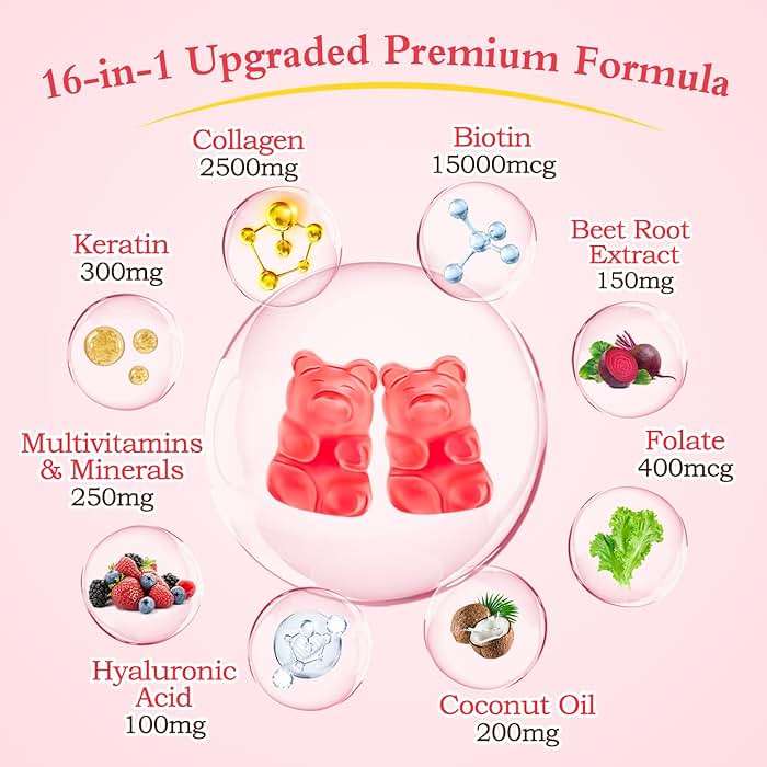 2 Pack Multi Collagen Peptides Gummies for Women & Men, Ultra Hydrolyzed Protein Type I II III V X with Biotin, Hyaluronic Acid & Vitamin C D K2 B12 A E for Skin Hair Nails, Bone, Sugar Free 120Cts - Image 3