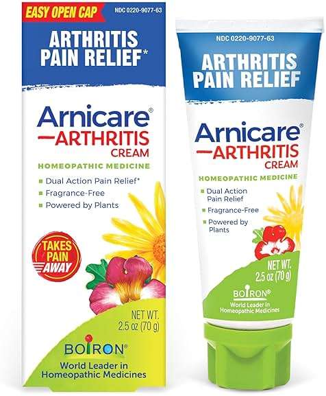 Boiron Arnicare Arthritis Cream for Pain Relief of Knees, Hands, Wrists, Elbows, Joints & Muscles – Quickly Absorbed & Fragrance-Free – 2.5 oz - Image 1