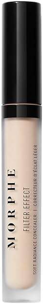 Morphe Filter Effect Soft Radiance Concealer - Buildable Coverage Liquid Concealer Face Makeup with Hyaluronic Acid & Pomegranate Extract & a Natural Radiant Finish - Light 4 (Warm) (0.12 fl oz) - Image 2