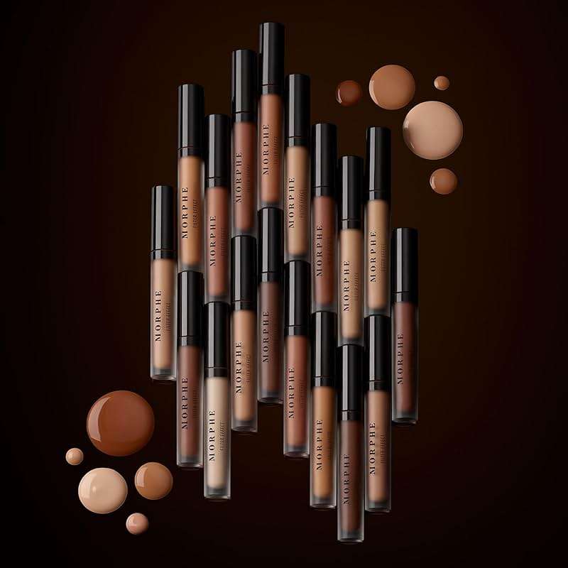 Morphe Filter Effect Soft Radiance Concealer - Buildable Coverage Liquid Concealer Face Makeup with Hyaluronic Acid & Pomegranate Extract & a Natural Radiant Finish - Light 4 (Warm) (0.12 fl oz) - Image 8