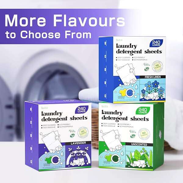 Soulink Lavender Laundry Detergent Sheets, 240 Loads - Eco-Friendly, Plant-Based, Hypoallergenic, No Plastic Jug - Image 7