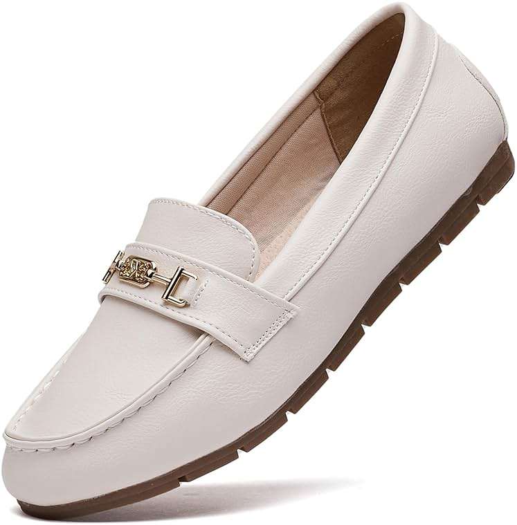 DeYashopin Women's Loafer Shoes Leisure Slip On Work Shoes Comfort Walking Flats - Image 1