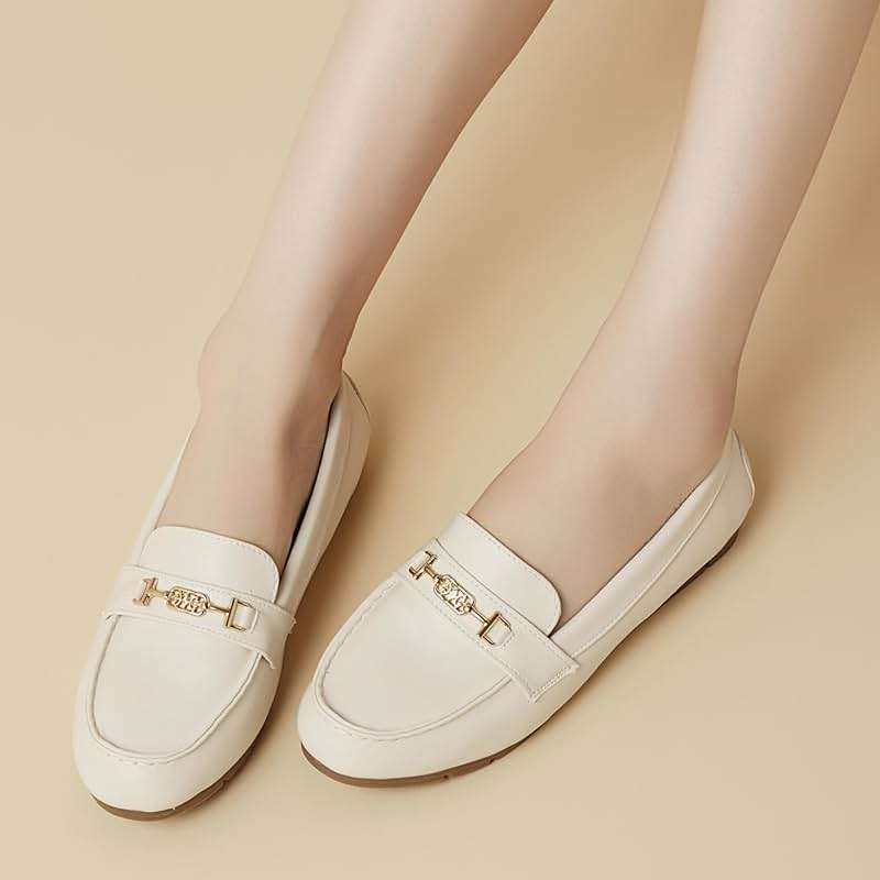 DeYashopin Women's Loafer Shoes Leisure Slip On Work Shoes Comfort Walking Flats - Image 5