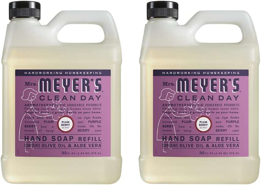 Mrs. MEYER'S CLEAN DAY Plum Berry Liquid Hand Soap Refill Scent 33 fl oz. (Pack of 2) - Image 1