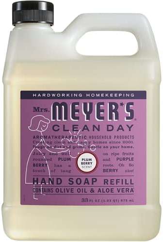 Mrs. MEYER'S CLEAN DAY Plum Berry Liquid Hand Soap Refill Scent 33 fl oz. (Pack of 2) - Image 3
