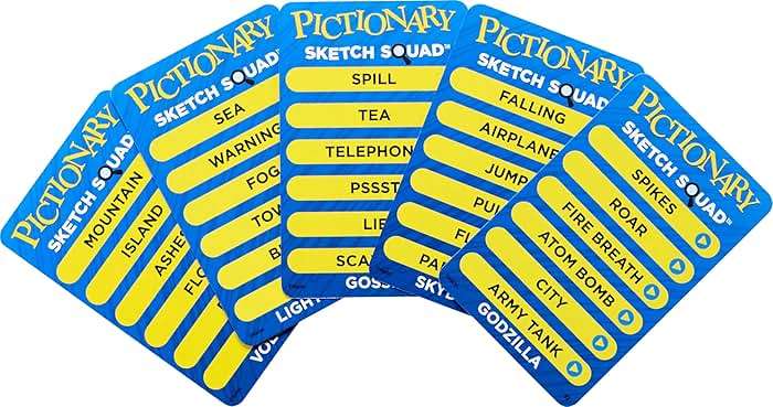 Mattel Games Pictionary Sketch Squad Cooperative Party Game with Clues Case, 2- to 6-Player Drawing Game - Image 5