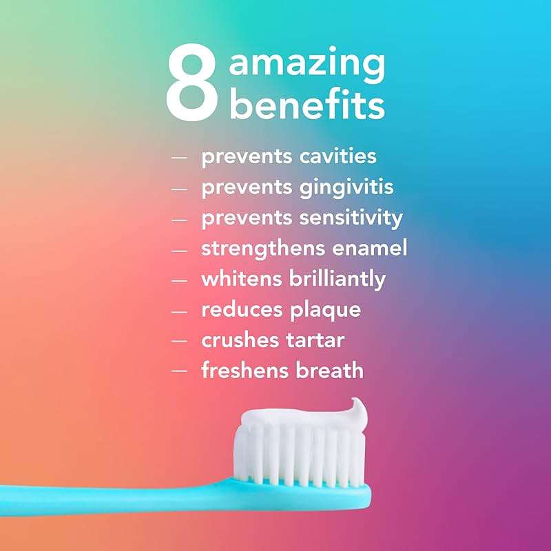 hello 8 in 1 Mighty Multi-Tasker Fluoride Toothpaste Pack, SLS Free Toothpaste with Fluoride, Antigingivitis and Antisensitivity, Natural Mint Blend, 2 Count, 4.0 oz Tubes - Image 5