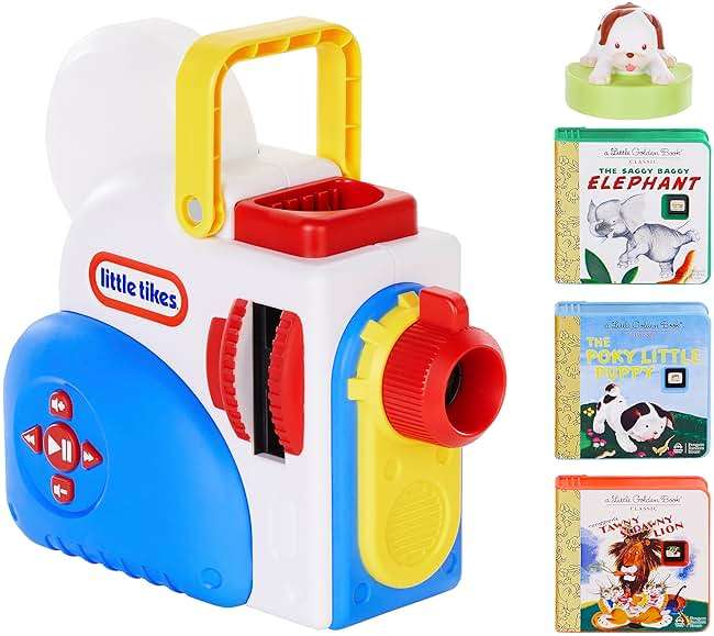 Little Tikes Story Dream Machine Starter Set, Storytime, Books, Little Golden Book, Audio Play, The Poky Little Puppy Character, Nightlight, Toy Gift for Toddlers and Kids Girls Boys Ages 3+ - Image 1