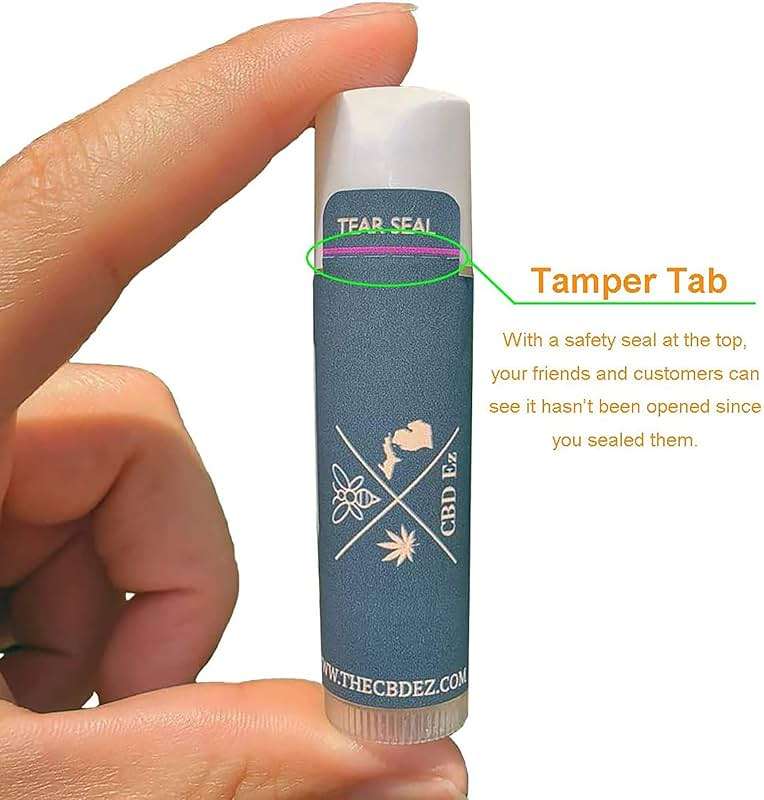 Mr-Label White Lip Balm Labels with Tamper Tab - Waterproof & Tear-Resistant - for Inkjet & Laser Printer - 2-3/16" x 2-1/8" on Letter Sheet (120 Labels) - Image 5