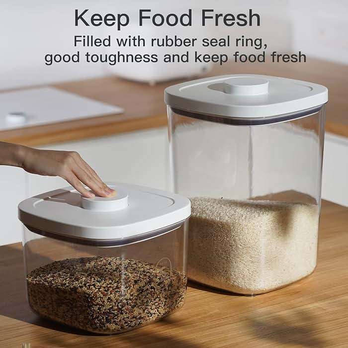 LivLab 10 Lbs Storage Container Bin Rice Dispenser with Measuring Cup Food Cereal Container Bins Household for Kitchen Pantry Organization - Image 5