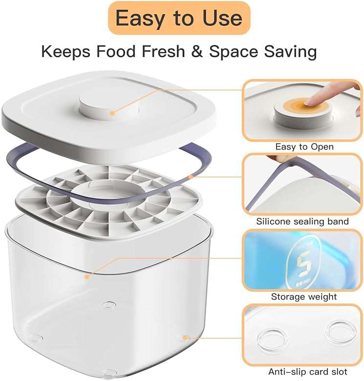 LivLab 10 Lbs Storage Container Bin Rice Dispenser with Measuring Cup Food Cereal Container Bins Household for Kitchen Pantry Organization - Image 8