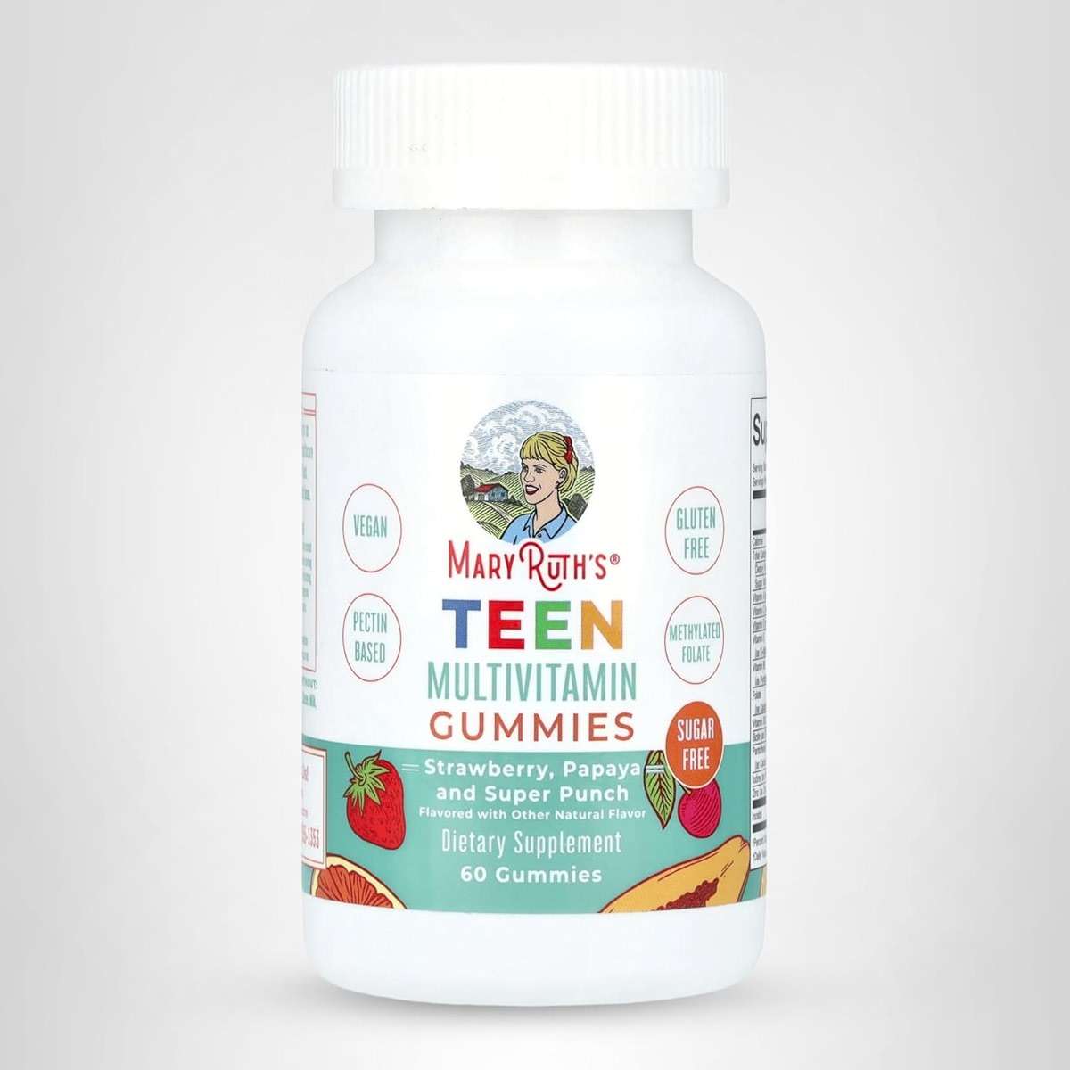 MaryRuth's Multivitamin Gummies for Teens | Vitamin D3, A, C, E, B6, B12, Zinc, Iodine, Biotin | Immunity | Tissue, Vision, & Skin Health | Vegan | Non-GMO | Sugar Free | Gluten Free | 60 Count - Image 9