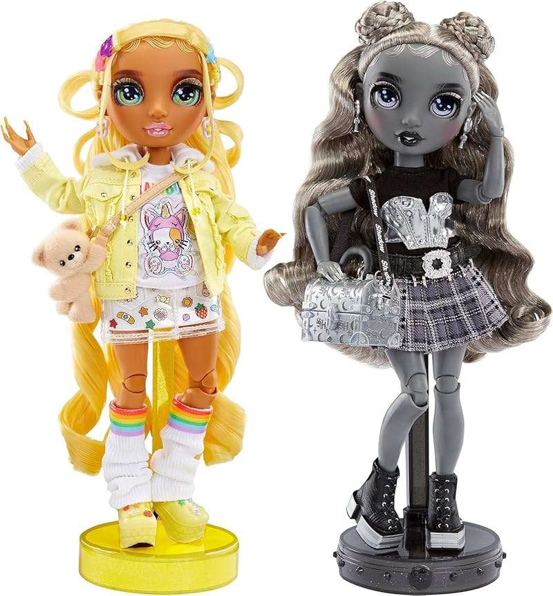 Rainbow High Madison Twins 2-Pack with Mix & Match Outfits - Great Gift for Kids & Collectors, Yellow & Grey - Image 4