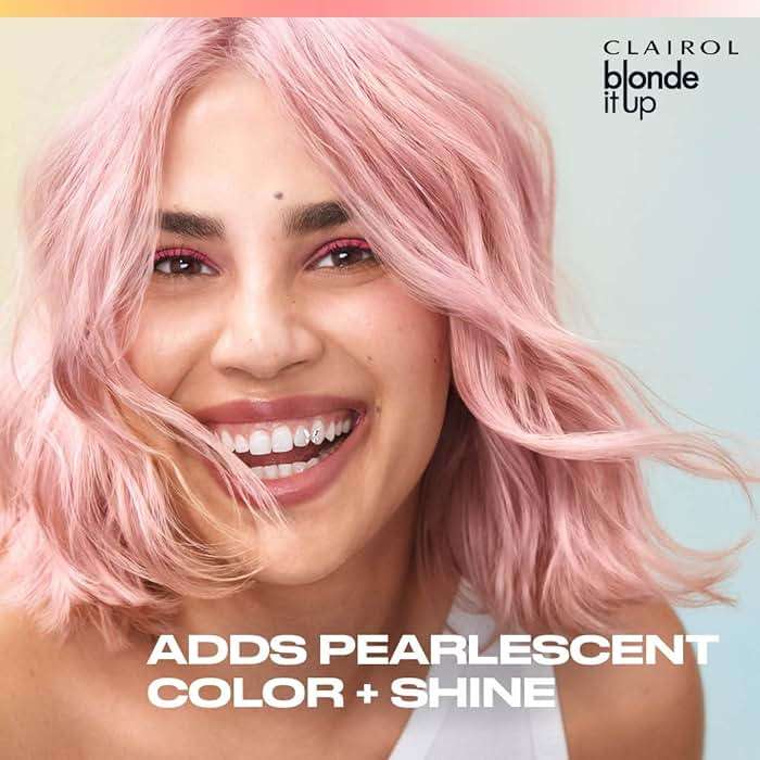 Clairol Blonde It Up Crystal Glow Toners Demi-Permanent Hair Dye, Radiant Opal Hair Color | Ammonia Free | Add Pearlescent Tones to Pre-Lightened Shades | Neutralizes Warmth | Pack of 1 - Image 6