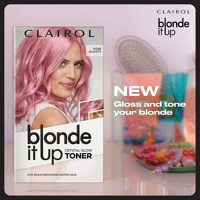 Clairol Blonde It Up Crystal Glow Toners Demi-Permanent Hair Dye, Radiant Opal Hair Color | Ammonia Free | Add Pearlescent Tones to Pre-Lightened Shades | Neutralizes Warmth | Pack of 1 - Image 11