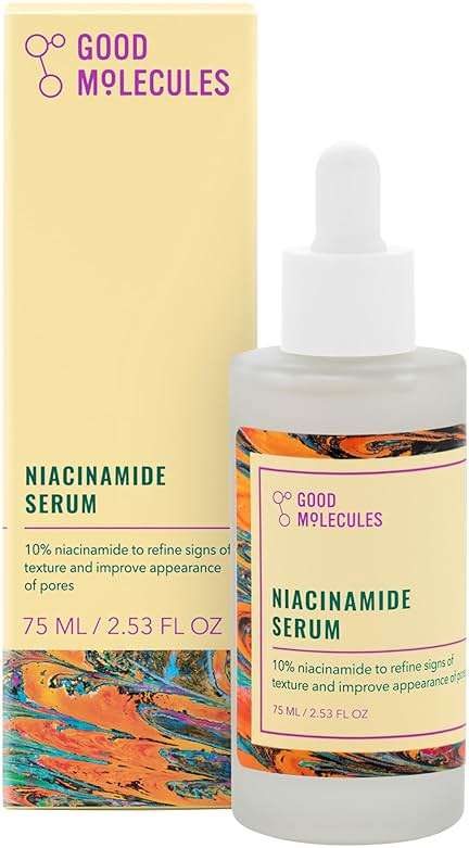 Good Molecules Niacinamide Serum – 10% Niacinamide to Target Blemishes, Nourishment, and Skin Tone – Ultra Hydrating & Brightening Skin Care for Face – 75 ml / 2.53 fl oz - Image 1
