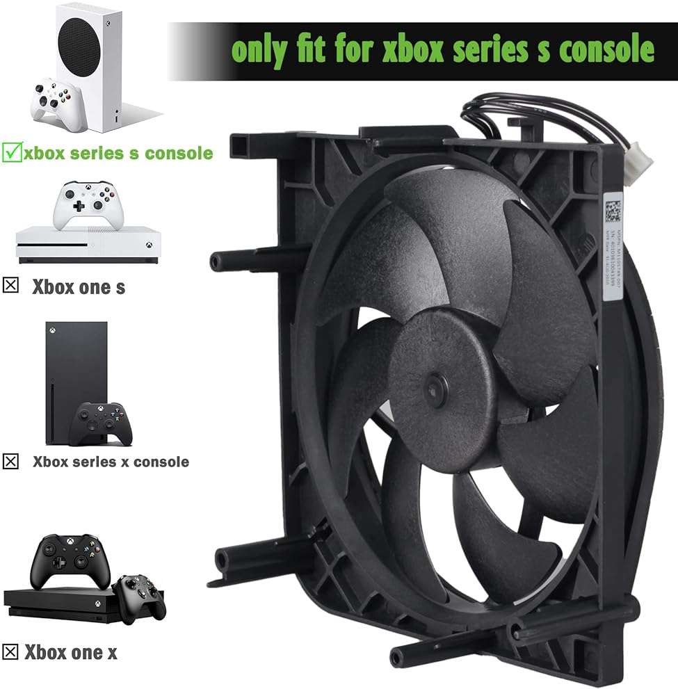 Gorliskl Replacement Internal Cooling Fan for Xbox Series S (XSS) Console - Image 2