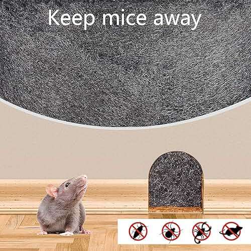 Steel Wool for Mice Control - |15FT (150G)| - Steel Wool 0000 Fill Fabric Fine Wire Wool to Keep Annoying Animals away from Holes Wall Cracks Vents - Image 3