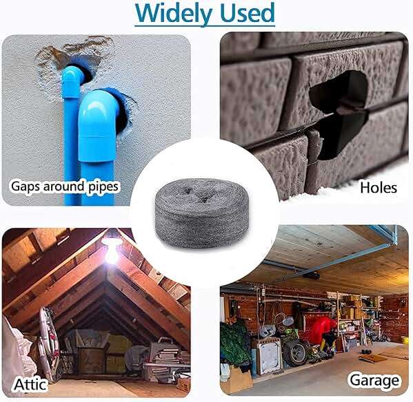 Steel Wool for Mice Control - |15FT (150G)| - Steel Wool 0000 Fill Fabric Fine Wire Wool to Keep Annoying Animals away from Holes Wall Cracks Vents - Image 5