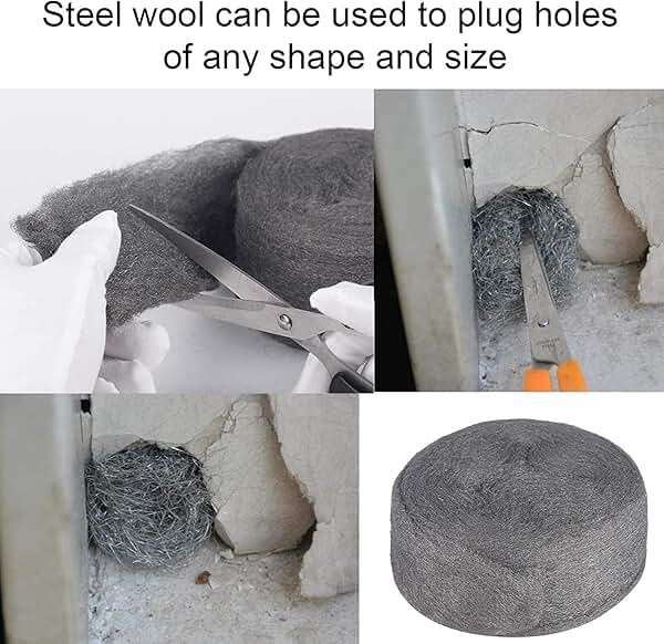 Steel Wool for Mice Control - |15FT (150G)| - Steel Wool 0000 Fill Fabric Fine Wire Wool to Keep Annoying Animals away from Holes Wall Cracks Vents - Image 7