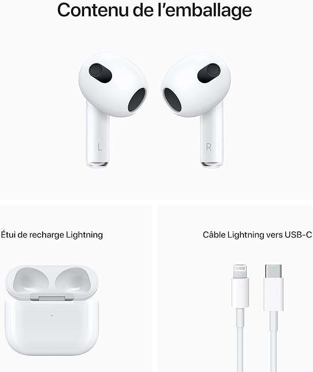 Apple AirPods with Lightning Charging Case (3rd Generation) (Renewed) - Image 6