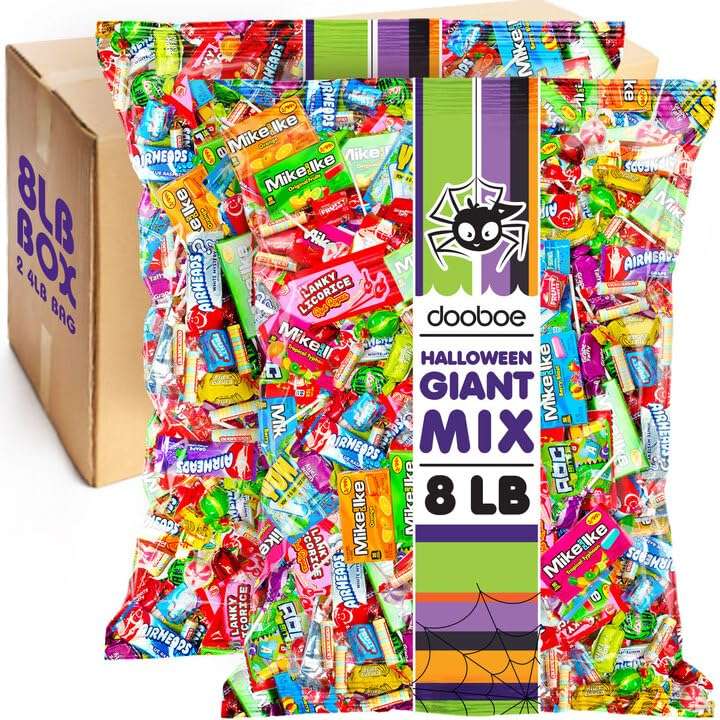 Dooboe Parade Candy Assortment Bulk - 8 Pounds - Variety Pack Candies - Individually Wrapped Favors - Pinata Filler Candies - Gifting Novelty Candy - Image 1