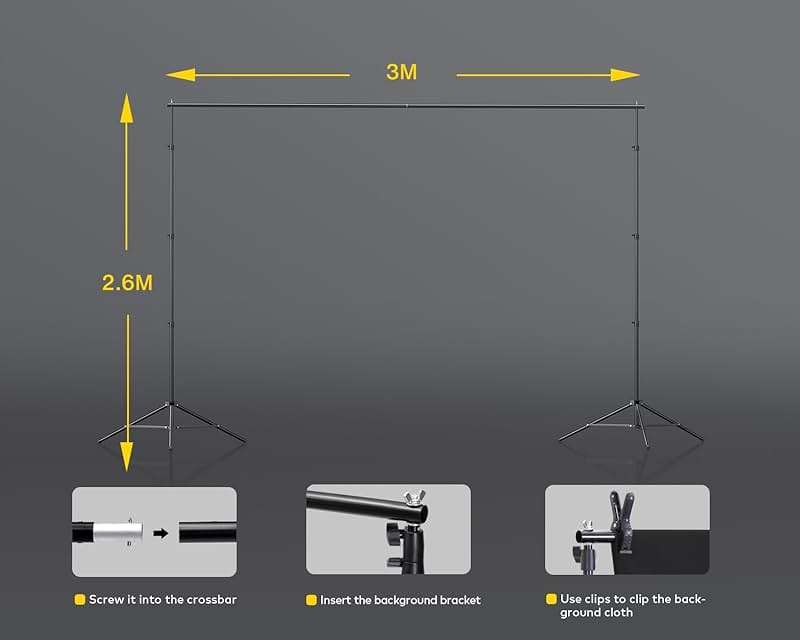 RALENO Photography Lighting Kit, 8.5x10ft Photo Backdrops Stands with 6x9ft Green Screen, 50W LED Bulbs, 5500 K, 97CRI, Umbrellas&Softbox Lighting kit for Studio Portrait Product Photography - Image 5