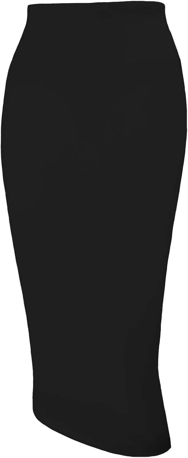Tapata Women's Office Work Pencil Skirt Stretch High Waist Below Knee Bodycon for Business Casual - Image 1