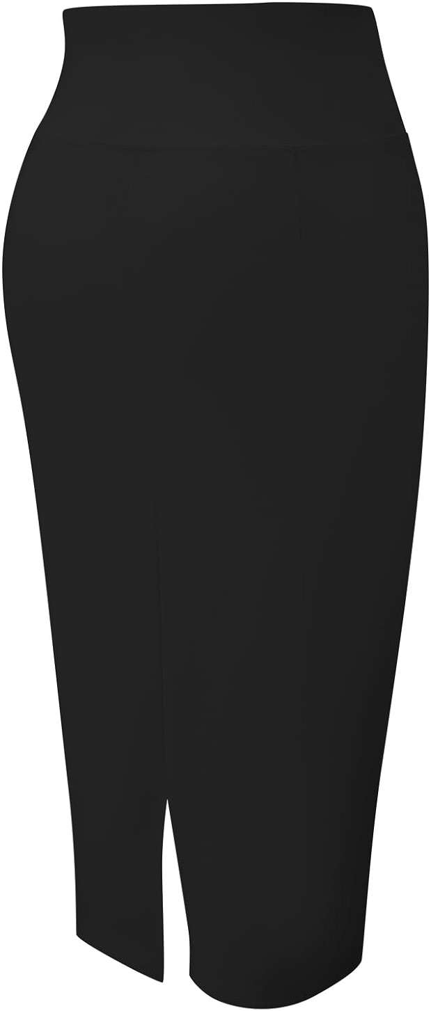 Tapata Women's Office Work Pencil Skirt Stretch High Waist Below Knee Bodycon for Business Casual - Image 4