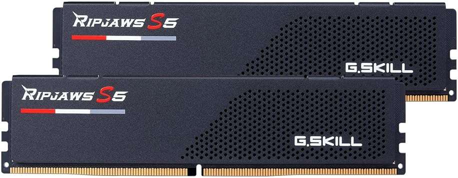 G.SKILL Ripjaws S5 Series DDR5 RAM (Intel XMP 3.0) 32GB (2x16GB) 6000MT/s CL30-40-40-96 1.35V Desktop Computer Memory U-DIMM - Matte Black (F5-6000J3040F16GX2-RS5K) - Image 2