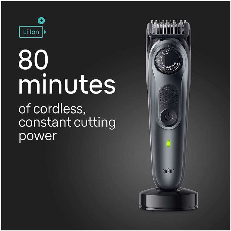Braun All-in-One Style Kit Series 5 5471, 8-in-1 Trimmer for Men with Beard Trimmer, Body Trimmer for Manscaping, Hair Clippers & More, Ultra-Sharp Blade, 40 Length Settings, Waterproof - Image 4
