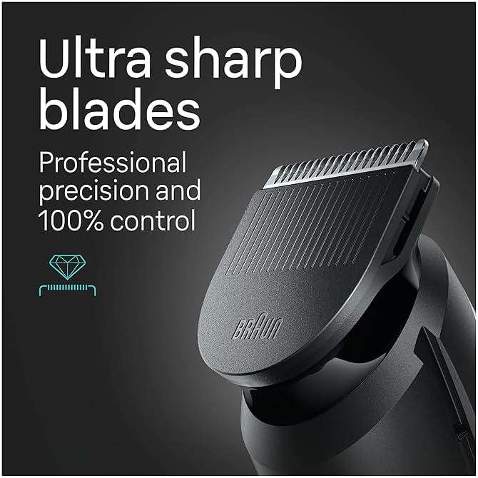 Braun All-in-One Style Kit Series 5 5471, 8-in-1 Trimmer for Men with Beard Trimmer, Body Trimmer for Manscaping, Hair Clippers & More, Ultra-Sharp Blade, 40 Length Settings, Waterproof - Image 6