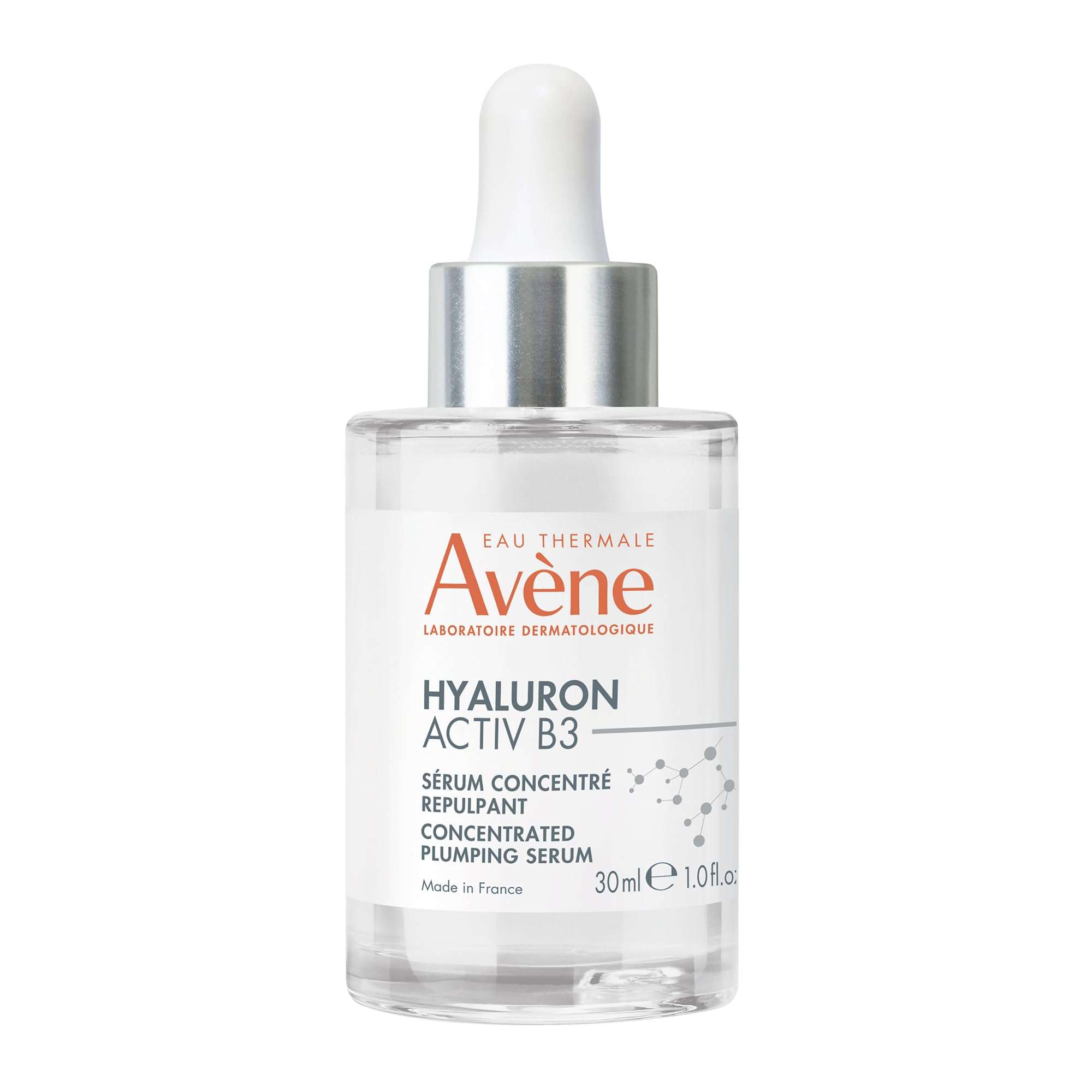 Avène Hyaluron ACTIV B3 Concentrated Plumping Serum, Light-weight hydrating serum, powered by Niacinamide + Pure Hyaluronic Acid, Firms & Plumps the skin for a healthy complexion 1 oz - Image 1