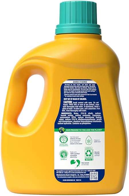 ARM & HAMMER Sensitive Skin Liquid Laundry Detergent, Fresh Scent, 105 fl oz, 105 Loads - Image 12